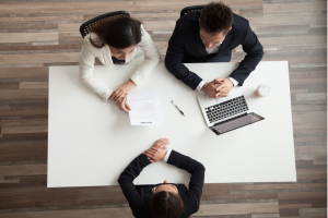 People meeting at a table